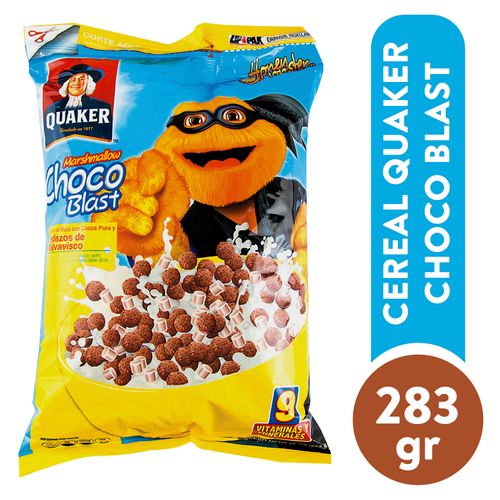 Cereal Quaker Choco Blast Con Malvaviscos -283gr