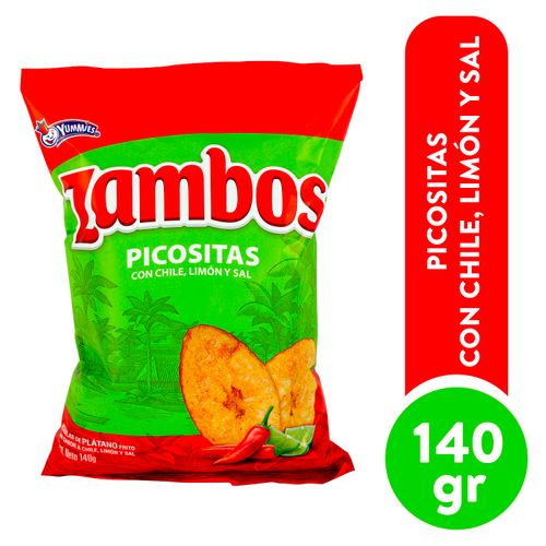 Boquitas Zambos de Yummies Sabor Chile Limon y Sal - 140gr
