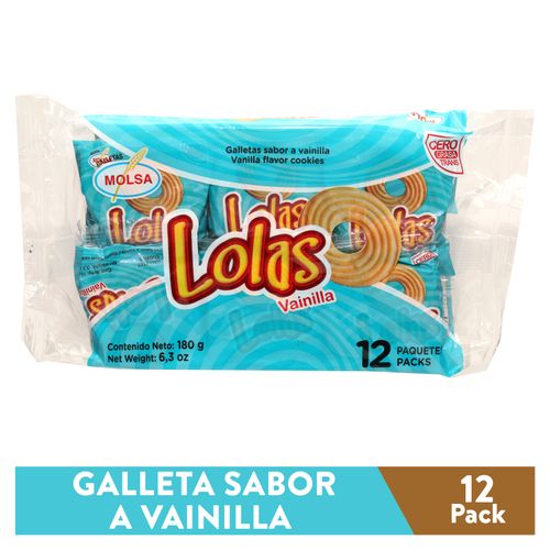 Galleta Molsa Lolas Vainilla - 180 g