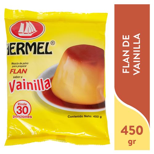 Flan Hermel Sabor Vainilla - 450 g