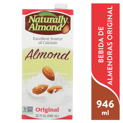 Naturally Brand Bebida De Almendra Original 946 ml