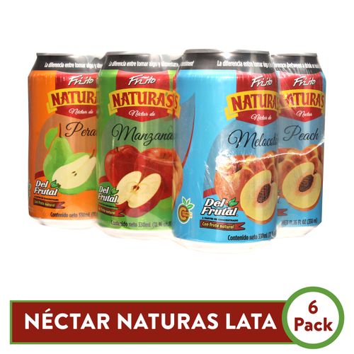 6 Pack Nectar  Naturas Lata - 335 ml