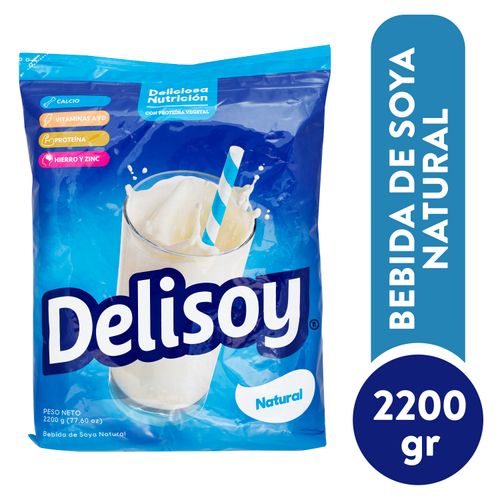 Bebida de Soya Delisoy Natural en Polvo - 2200 g