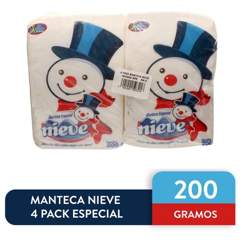 Manteca Nieve 4 Pack Especial 200 Gr