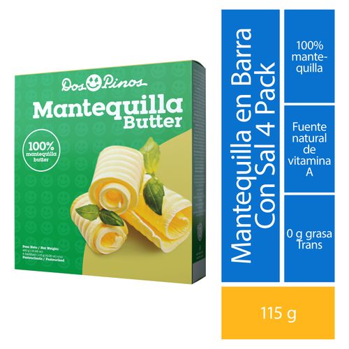 Caja De Mantequilla Dos Pinos Con Sal - 460 g