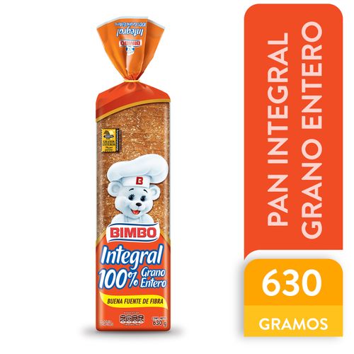 Pan Bimbo Sándwich Integral Fibra - 630 g