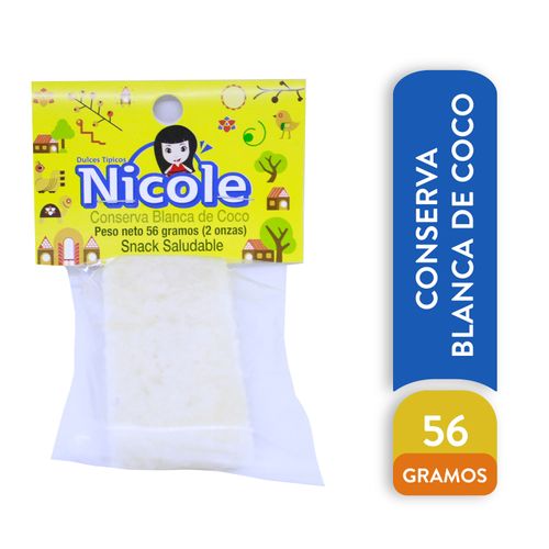 Conserva Blanca Coco Tipicos Nicole - 56 g