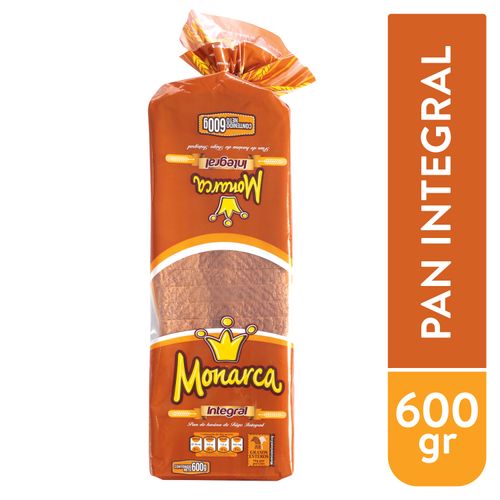 Pan De Harina De Trigo Integral Monarca - 600 g