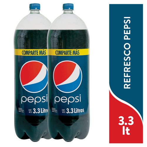 2 Pack Gaseosa Pepsi Mas Pepsi - 3.3Lt