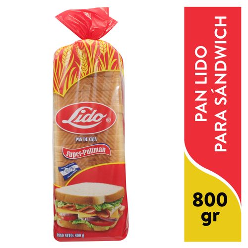 Pan Para Sandwich Lynder Farms Lido Super Pullman - 800gr