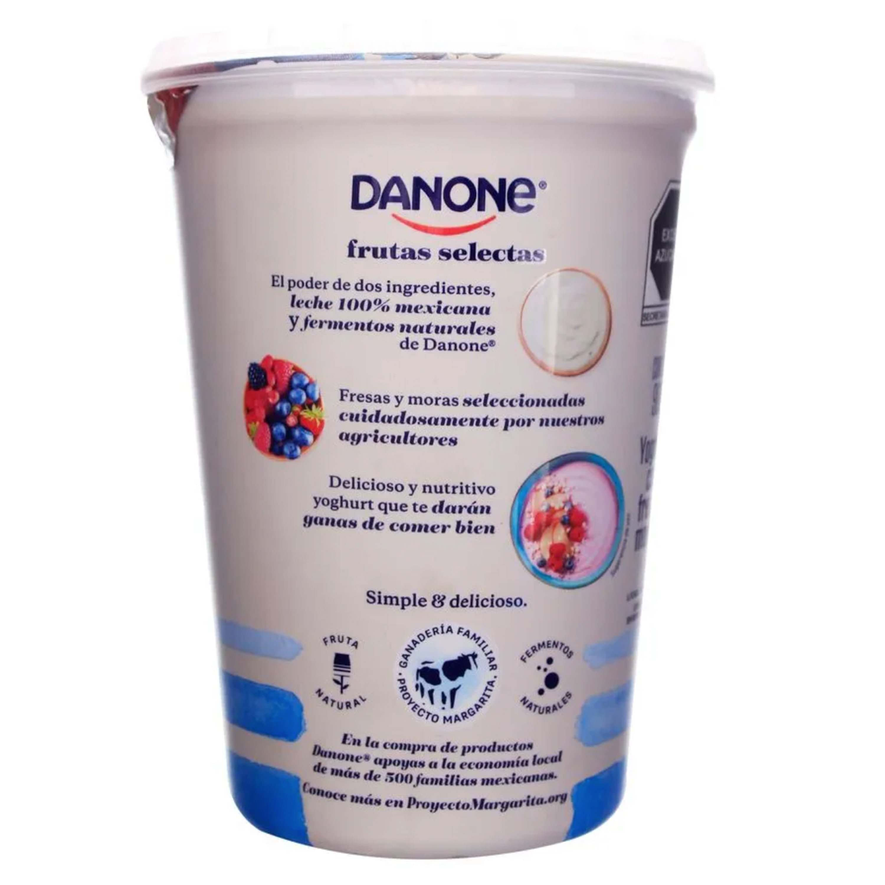 Yoghurt Bebible Danone Fresa y Moras 12 piezas de 220 g a precio de socio