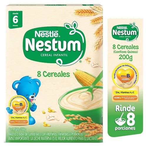 Cereal Infantil Nestlé Nestum ® 8 Cereales Caja - 200gr