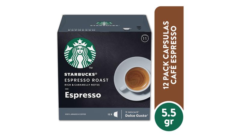 Dolce Gusto Starbucks - Café tostado de expreso rubio, 12 unidades, paquete  de 3 (total 36 unidades)