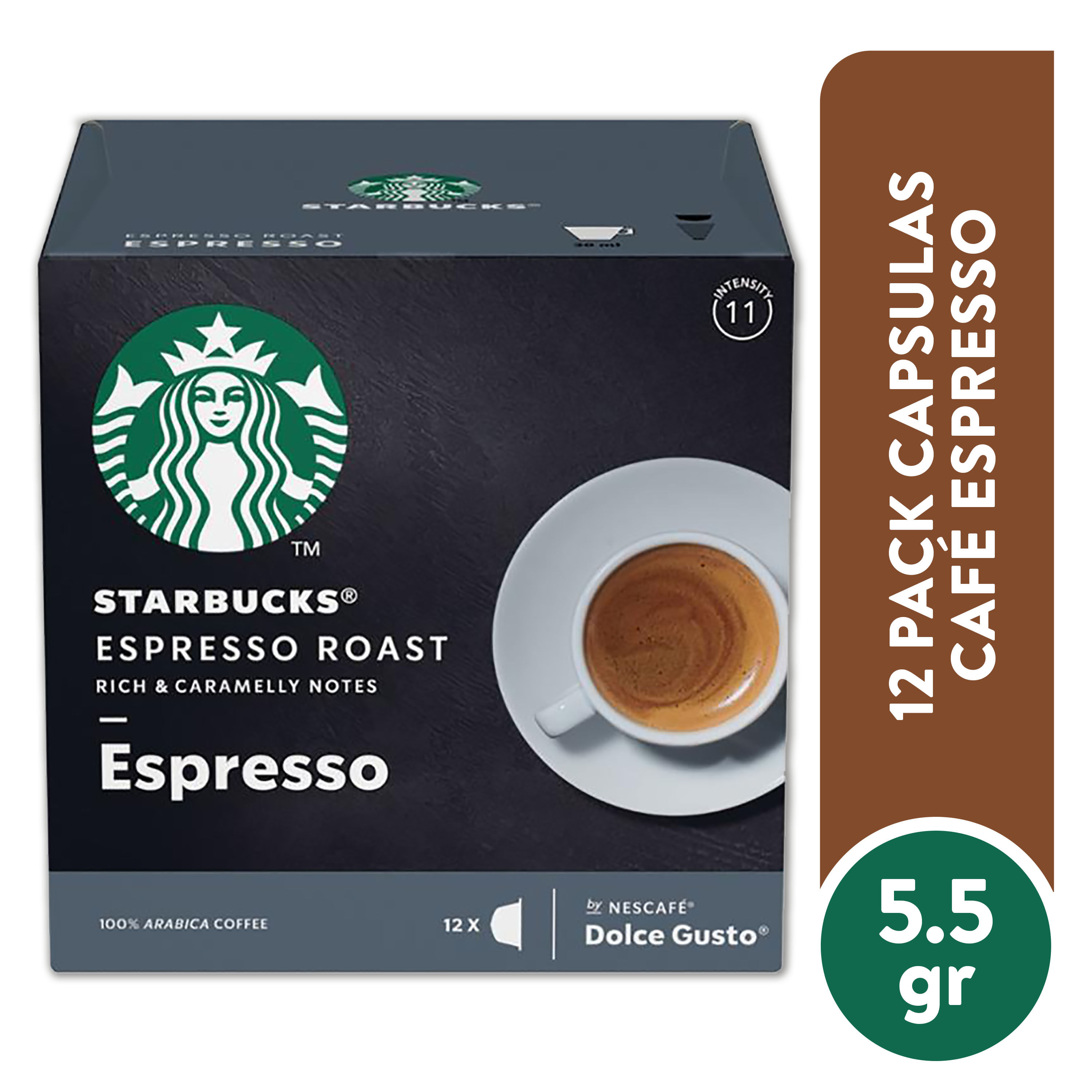 Comprar Starbucks By Nescafé® Dolce Gusto Espresso Tueste Oscuro Caja 12  Capsulas