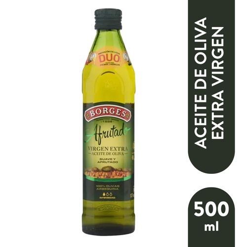 Aceite Borges Oliva Extra Virgen Afrutado Suave - 500 ml
