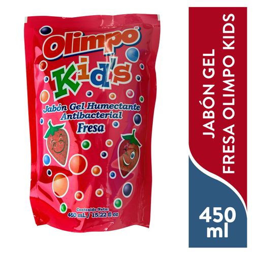 Jabón Olimpo Líquido Kids Fresa Doy Pack - 450 ml