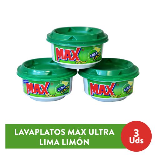 3 Pack Lavaplato Max Ultra Crema Lima - 250 g