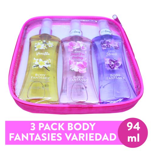 Estuche Body Fantasies Trio Mediano - 3.2 oz