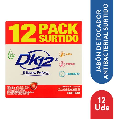 Jabón De Tocador Dk12 Antibacterial Surtido 12 Pack  - 1200 g