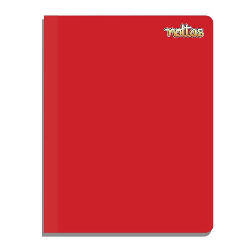 Cuaderno Nottas Cosido Grande Cuadros Rojo - 100 Hojas