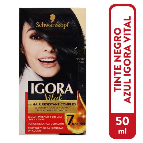 Tinte Igora Vital Negro Azul - 50 ml