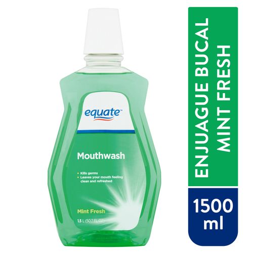 Enjuague Bucal Equate Mint Fresh - 1500 ml