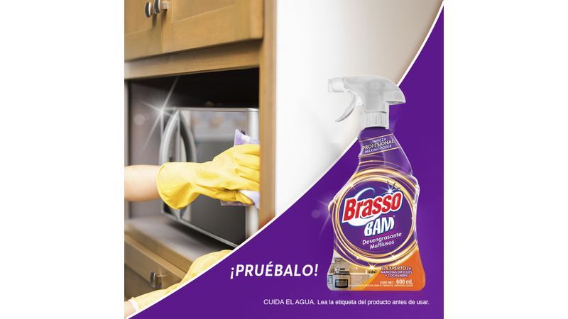 Brasso® Limpiador Líquido Desengrasante para Cocina Fusión Natural 600 ml