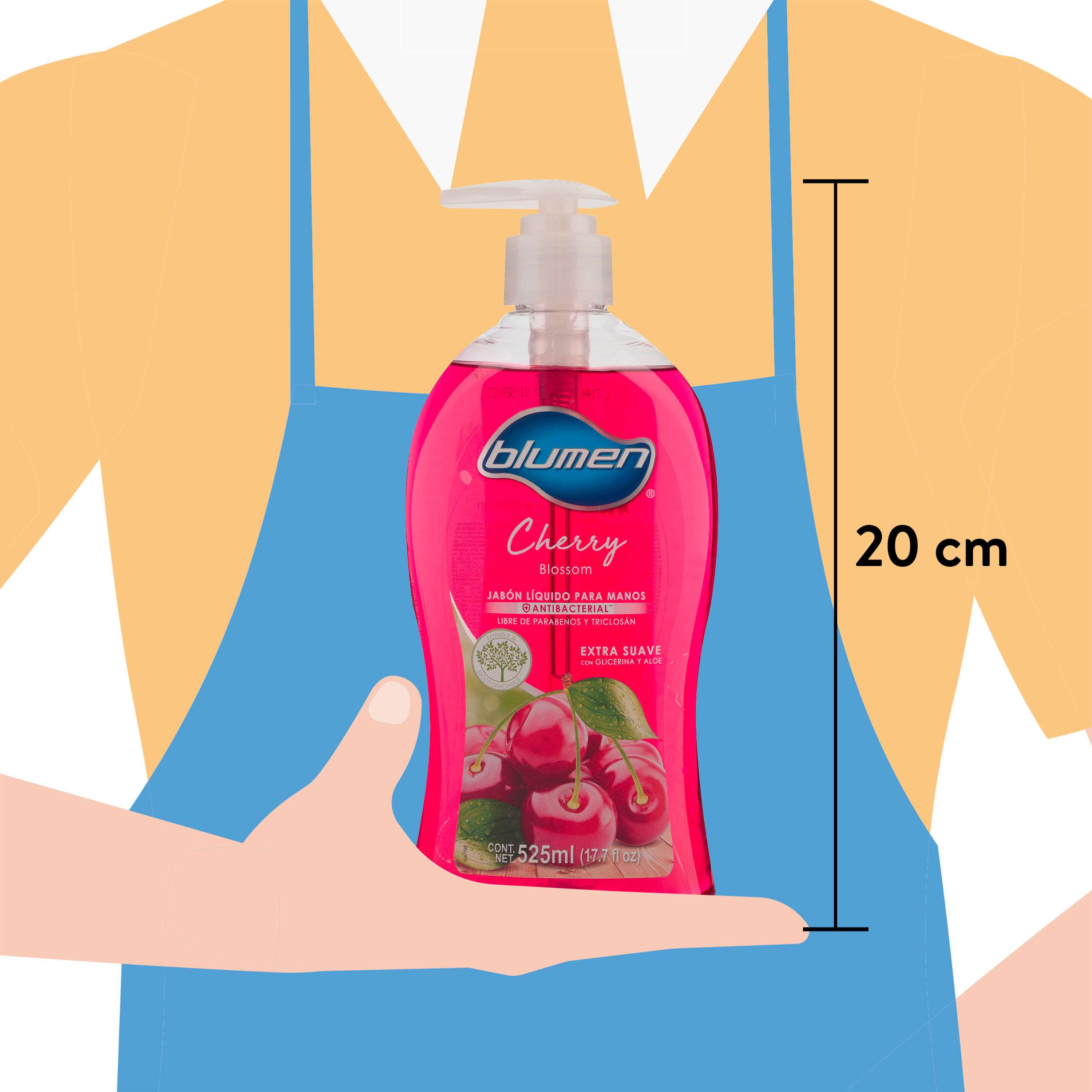 Comprar Jabón Blumen Líquido Cherry Botella - 525ml