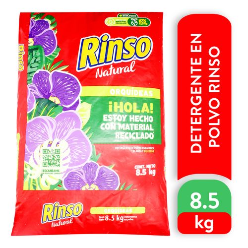 Detergente En Polvo Rinso Natural Orquideas - 8500 g