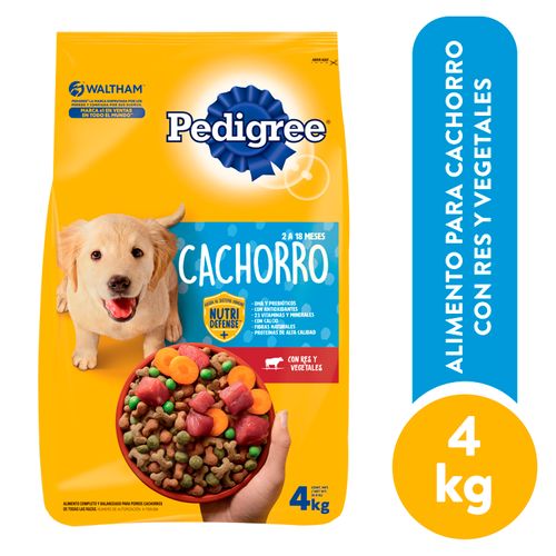 Alimento Seco Para Cachorros Pedigree Res y Vegetales - 4Kg