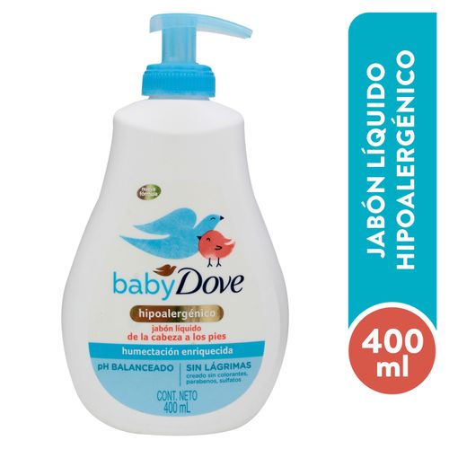 Jabón Líquido Dove Baby Hidratación Enriquecida - 400 ml