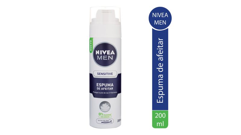Espuma para Afeitar Nivea For Men Sensitive Piel Sensible 200 ml