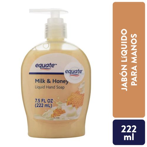 Jabón Equate Líquido Para Manos Milk & Honey - 1.65Lt