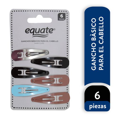 Equate Ganchos Basicos Para Cabello 6P