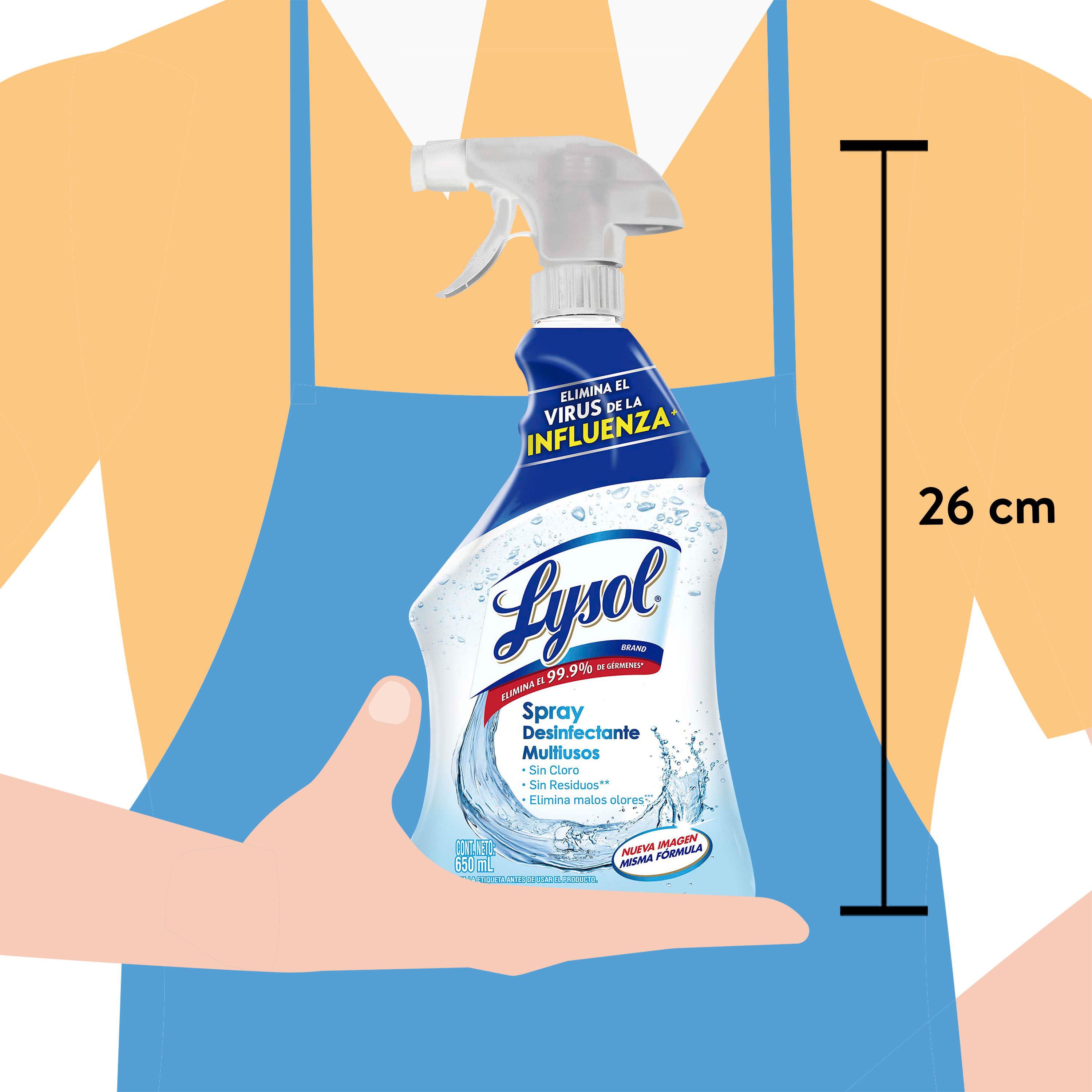 Desinfectante Lysol en spray 500 ml