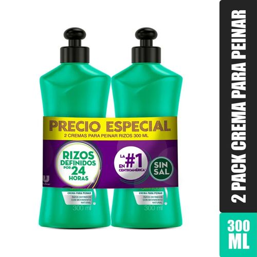 2 Pack Crema Para Peinar Sedal Rizos Definidos - 300 ml