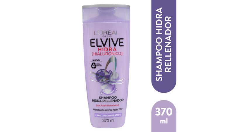 L'Oréal Elvive Hidra Hialurónico Champú 72h de Hidratación 370 ml