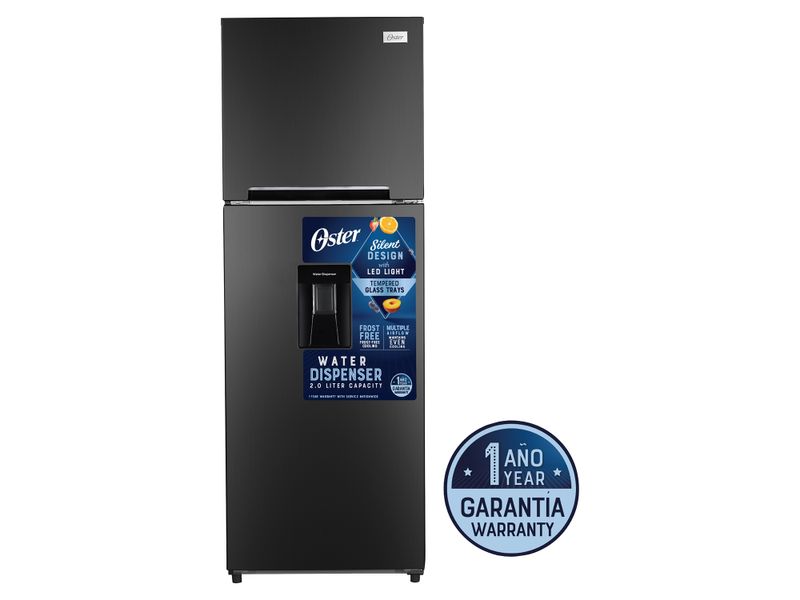 Refrigerador-No-Frost-Oster-Color-Negro-Con-Dipensador-De-Agua-Tama-o-12-pies-cubicos-1-17632