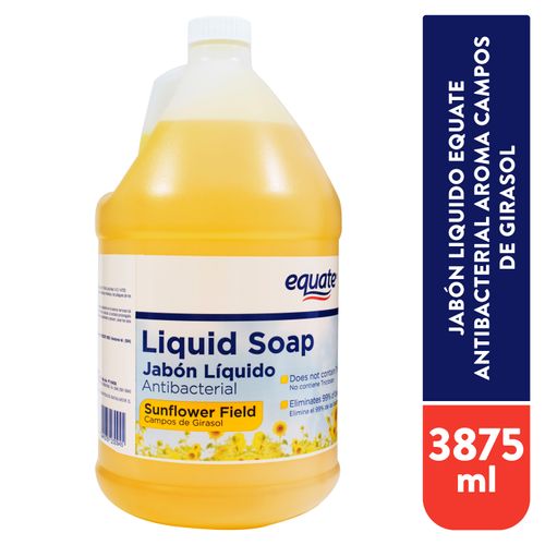 Jabón Liquído Equate Antibacterial Girasol 3785 ml