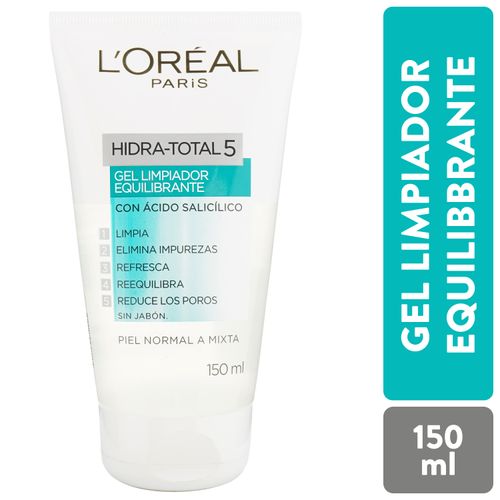 Gel Limpiador Loreal Hidra Total 5 150 ml