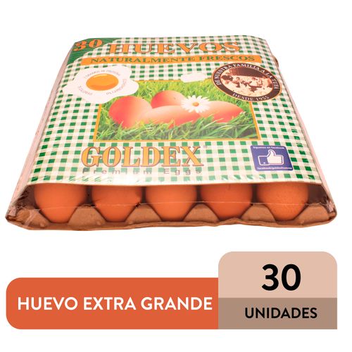 Huevo Marron Goldex Extra Grande 30 Und