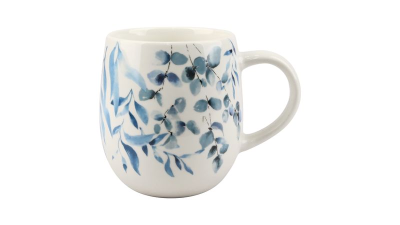 Taza De Porcelana Mainstays 520 Ml Y Cuchara Infusor Para Te