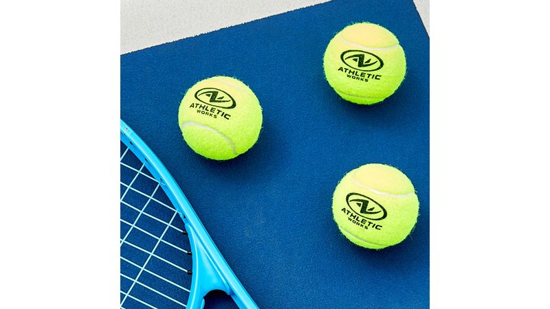 ArtCreativity Juego de 2 pelotas de tenis jumbo de 8 pulgadas en colores  surtidos, azul, rojo, verde y amarillo para niños a partir de 3 años