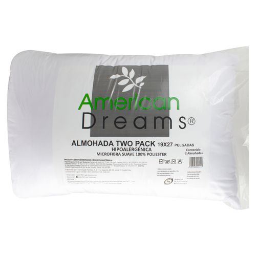 2 Pack Almohada American Dream  Blanca