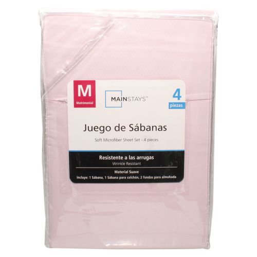 Set De Sabanas Matrimonial Palo Rosa