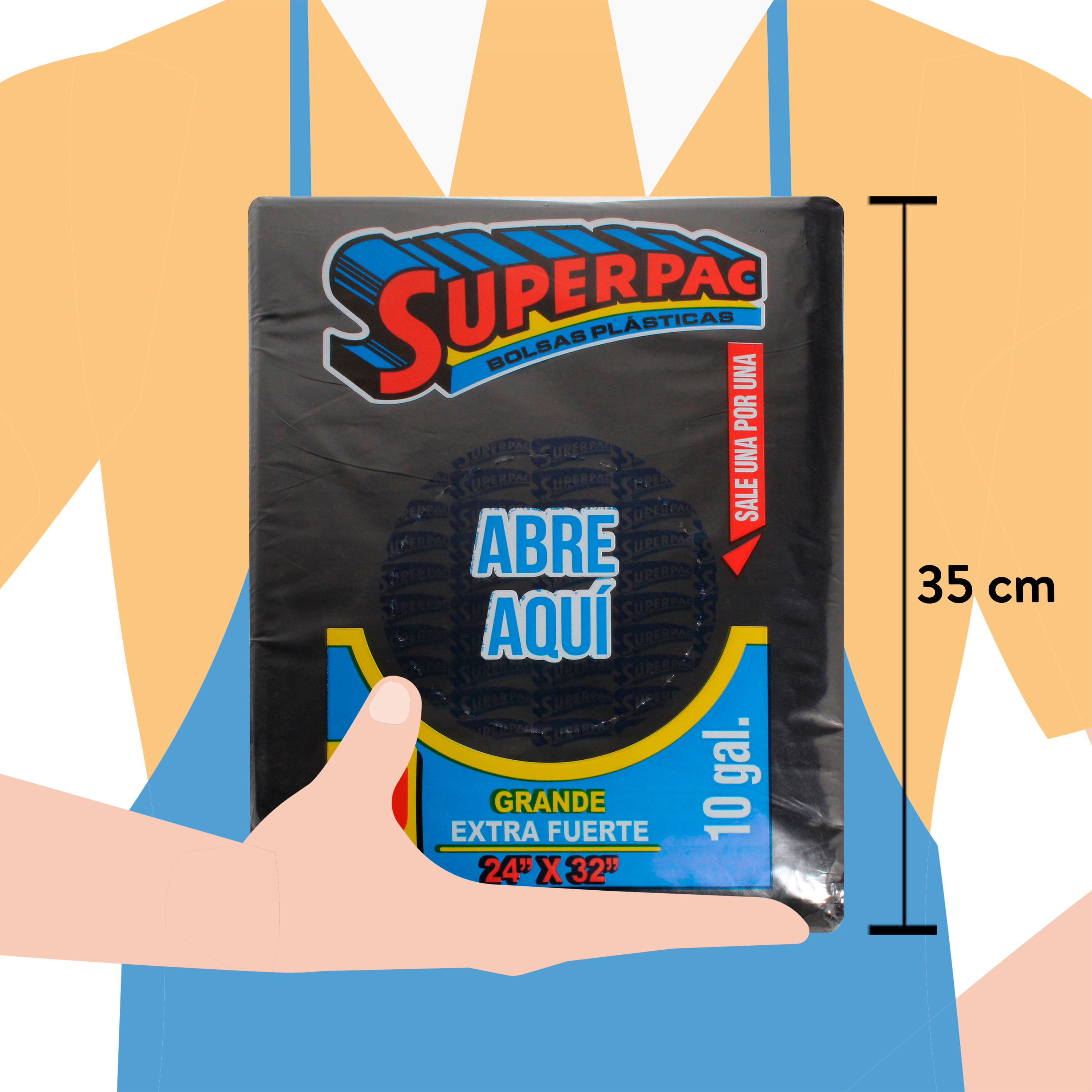 GENERICO Bolsa De Basura 50x70 30l Caja De 600uds