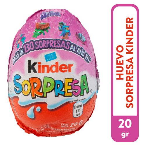 Chocolate Kinder Sorpresa Natoons Niña - 20 g