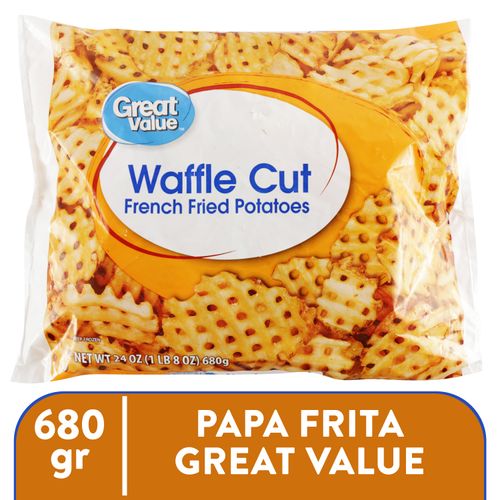 Papa Frita Great Value Tipo Waffle - 680gr