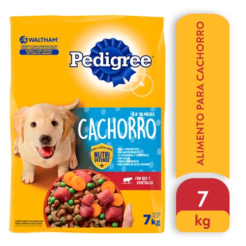 Alimento Seco Para Cachorros Pedigree Res y Vegetales - 7Kg