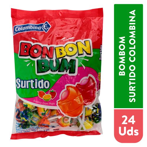Paleta Colombina Bon Bon Bum Surtido - 408 g
